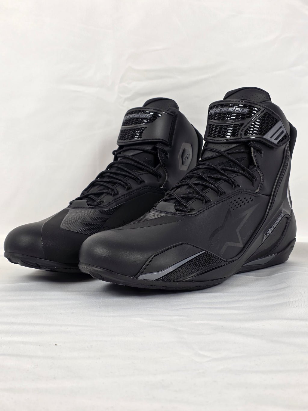 Alpinestars Faster-4 Drystar Motorradschuhe Schwarz Cool Gray – Paaransicht