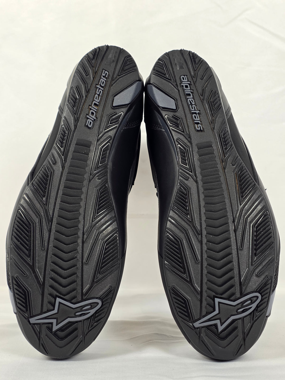 Alpinestars Faster-4 Drystar Schwarz Cool Gray – profilierte Gummisohle