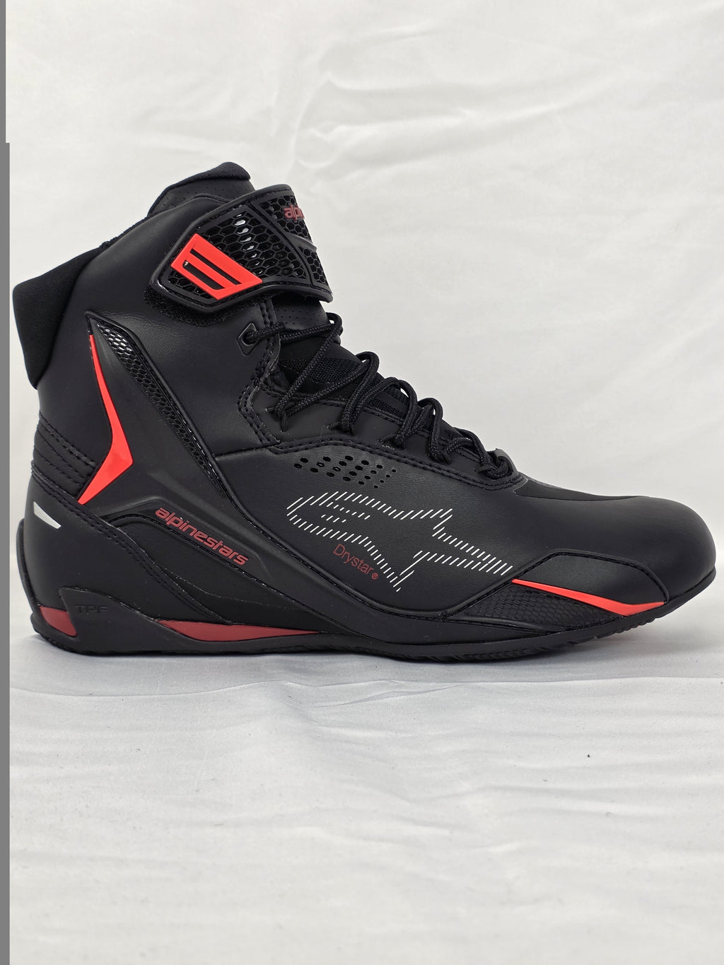 Alpinestars Faster-4 Drystar Schwarz Rio Red Red Fluo – Außenseite