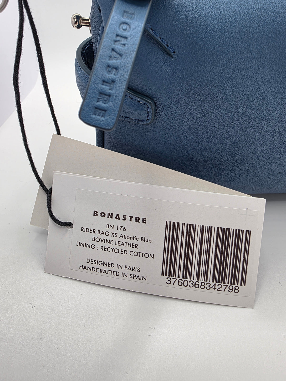 Bonastre Rider XS Produktetikett BN 176 und EAN 3760368342798