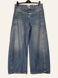CLOSED Tori-X Damen Barrel Jeans Mid Blue W30 L30 – Vorderansicht