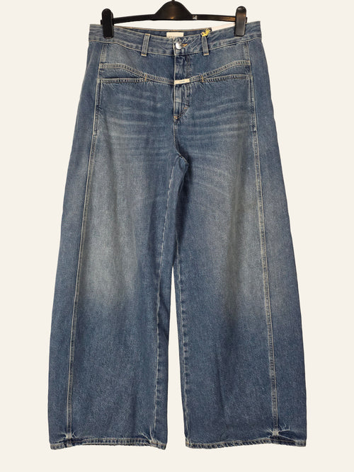 CLOSED Tori-X Damen Barrel Jeans Mid Blue W30 L30 – Vorderansicht