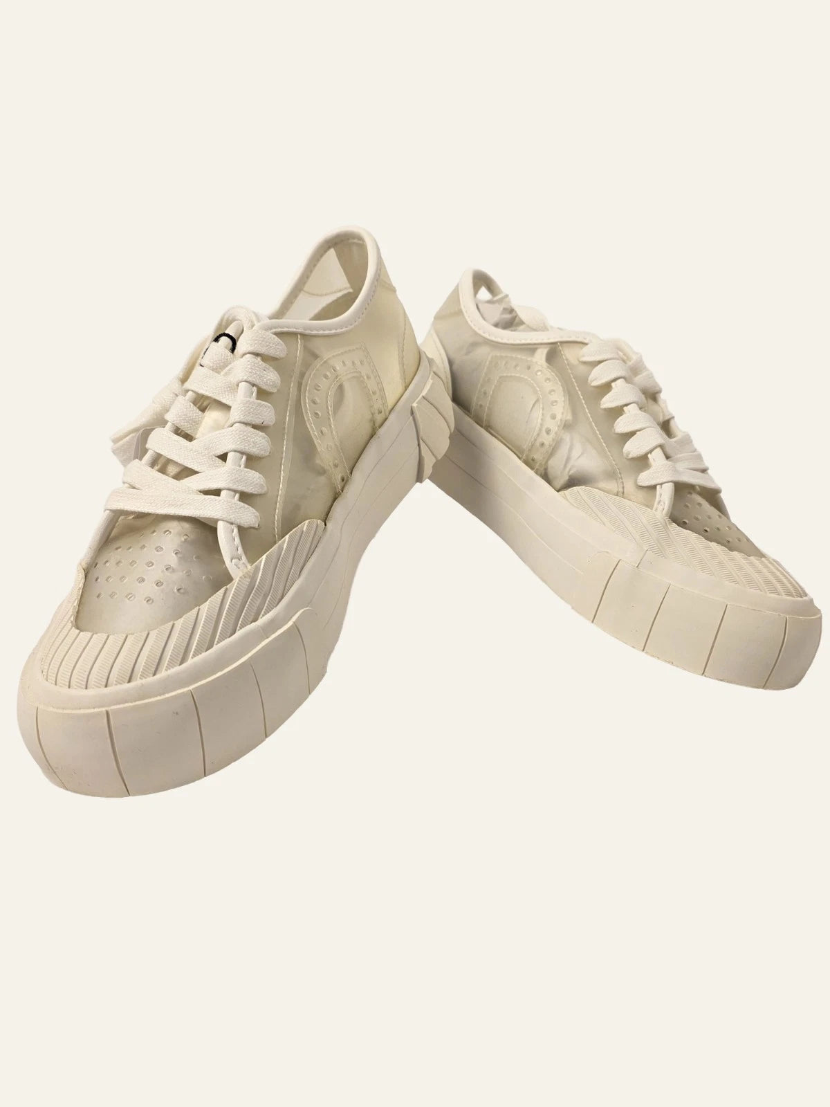 Desigual Street Plastic Sneaker transparent weiß – Paaransicht