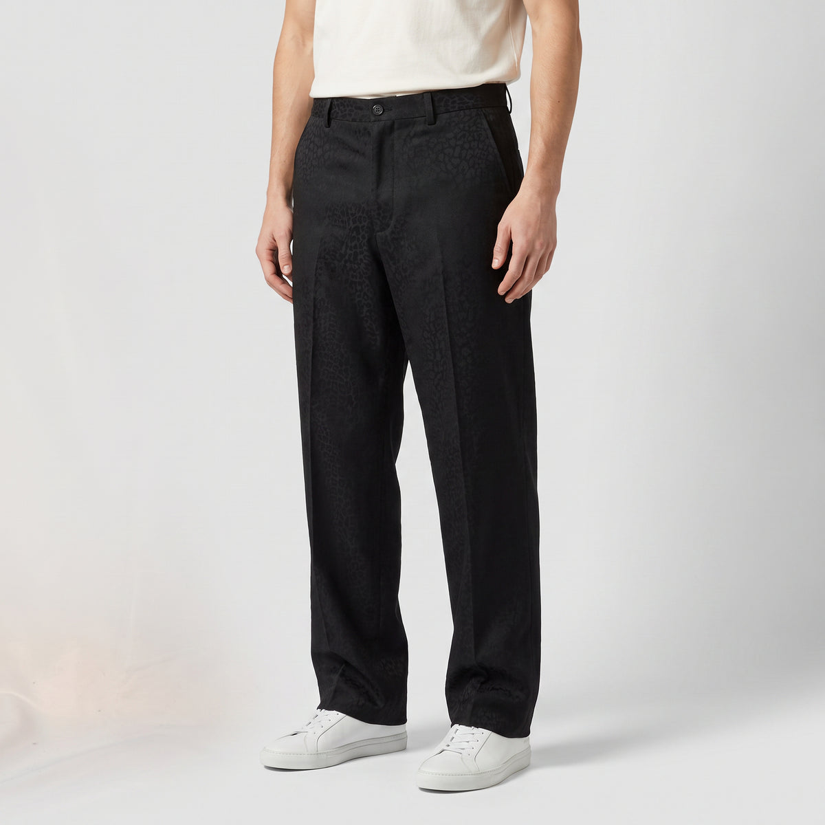 Supreme Leopard Wool Trouser Black SS26P43