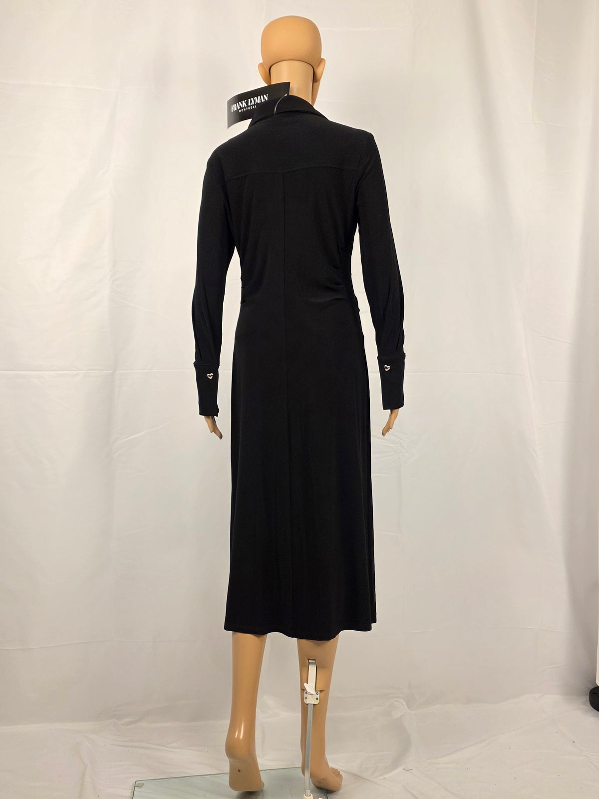 Frank Lyman 263021 Hemdblusenkleid in Schwarz – originale Rückansicht