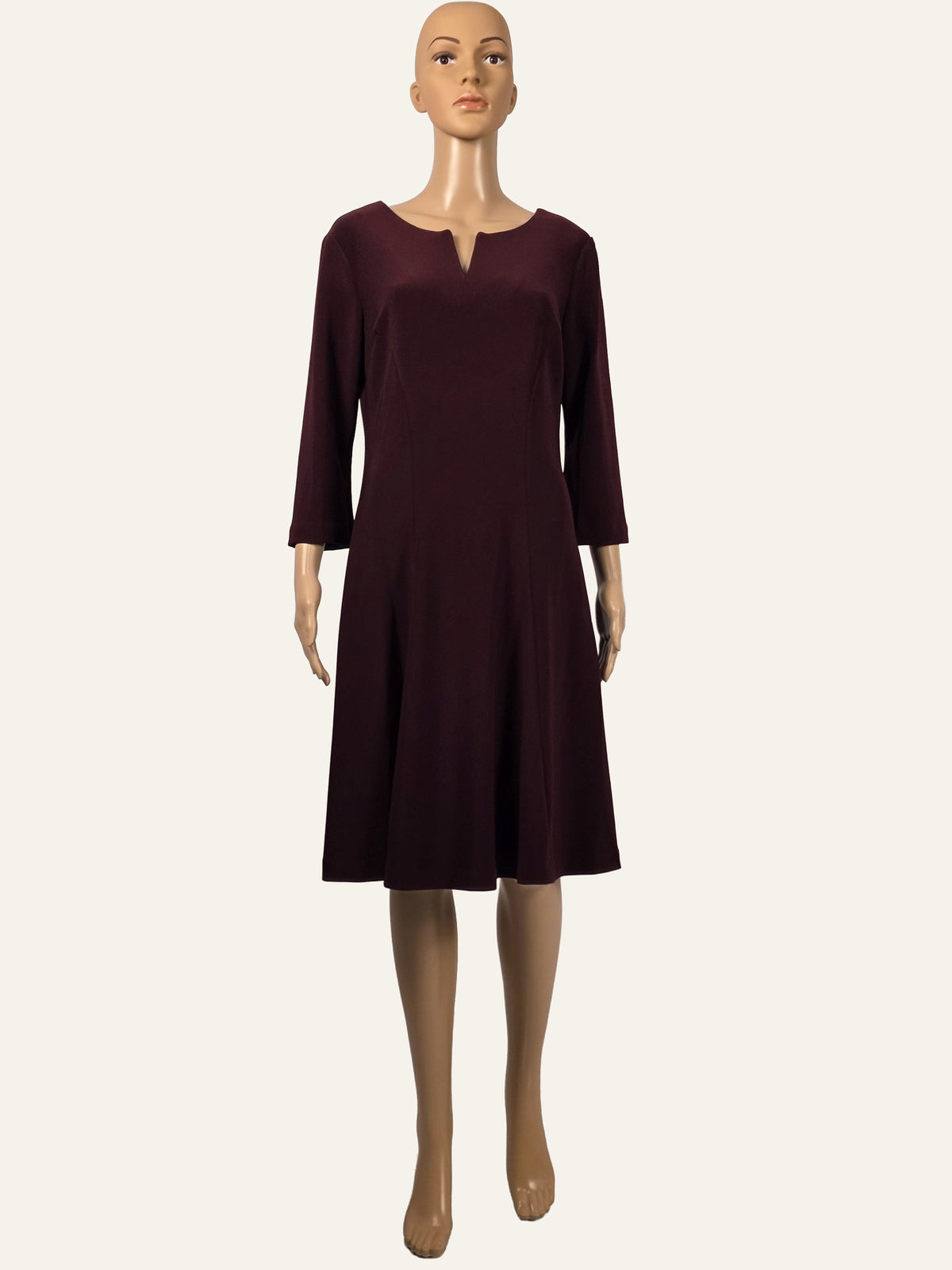 Frank Lyman A-Linien-Kleid 263023 in Black Cherry, Vorderansicht