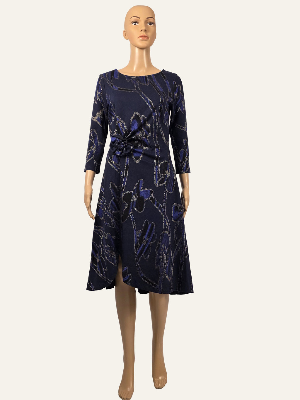 Frank Lyman Kleid 263116 Violet/Gold – freigestellte Vorderansicht
