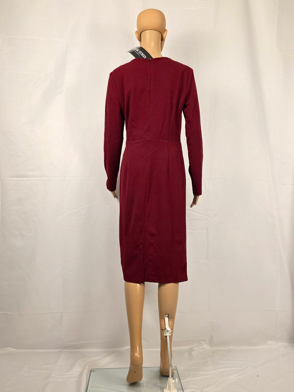 Frank Lyman Kleid 263260 in Burgundy, Rückenansicht