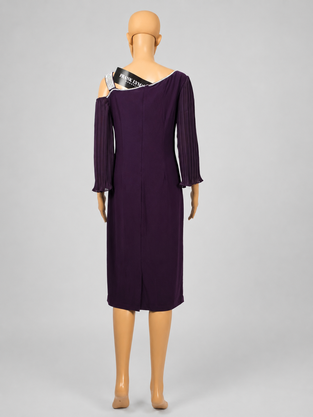 Frank Lyman Abendkleid 269022 in Mulberry, Rückenansicht