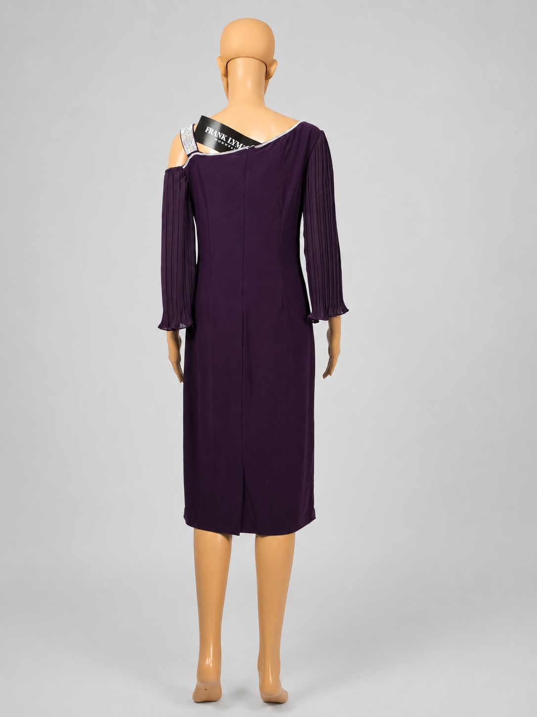 Frank Lyman Abendkleid 269022 in Mulberry, Rückenansicht