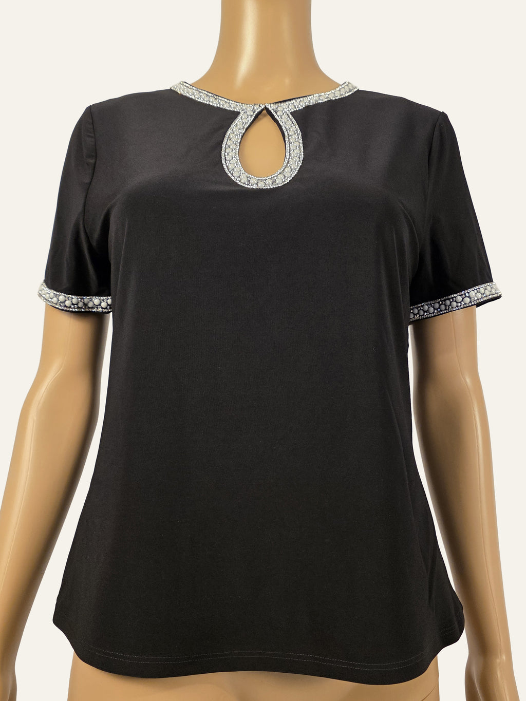 Frank Lyman Shirt 269008 Schwarz/Midnight, Größe M – Vorderansicht