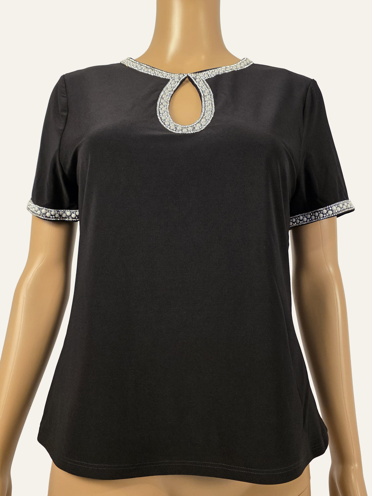 Frank Lyman Shirt 269008 Schwarz/Midnight, Größe M – Vorderansicht