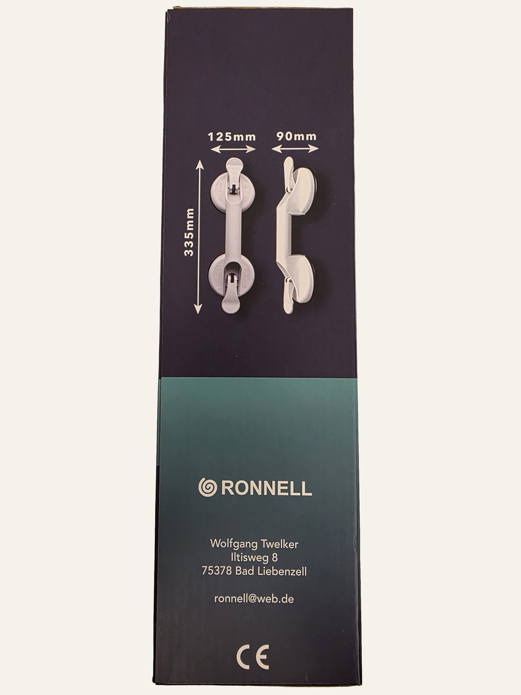 RONNELL Duschgriff RNL1001 – Maße und Herstellerdaten