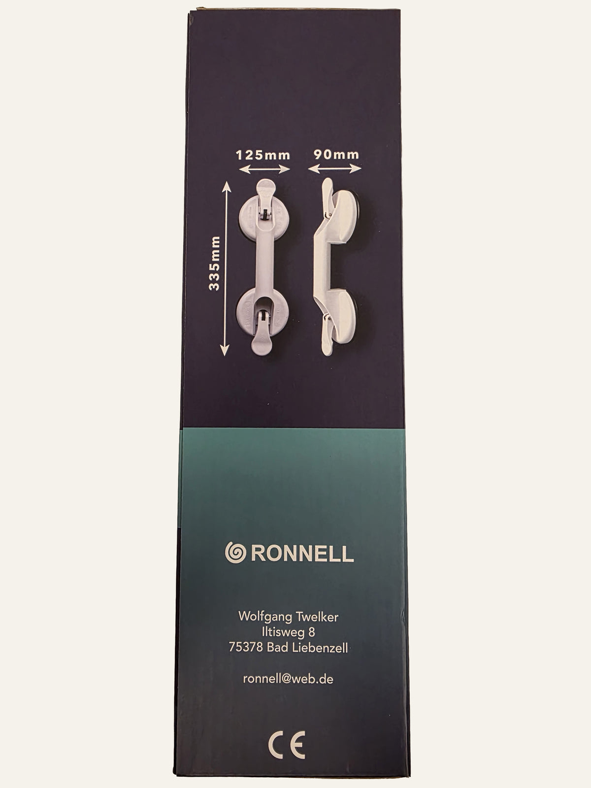 RONNELL Duschgriff RNL1001 – Maße und Herstellerdaten